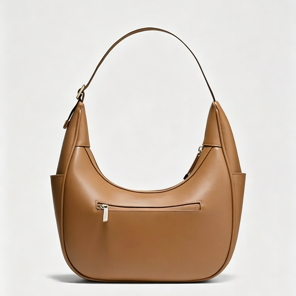 Knotted Handle Dual Strap Convertible Slouchy Hobo Shoulder Bag