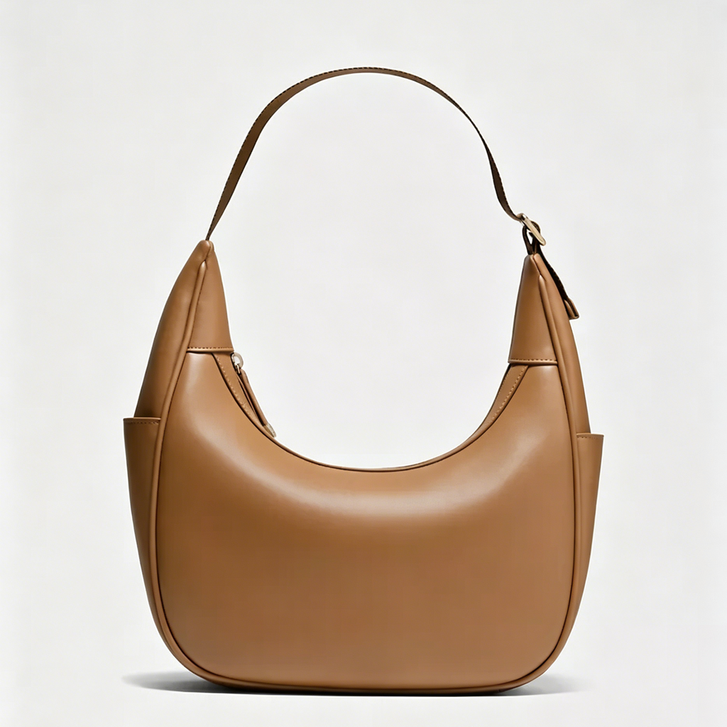 Knotted Handle Dual Strap Convertible Slouchy Hobo Shoulder Bag