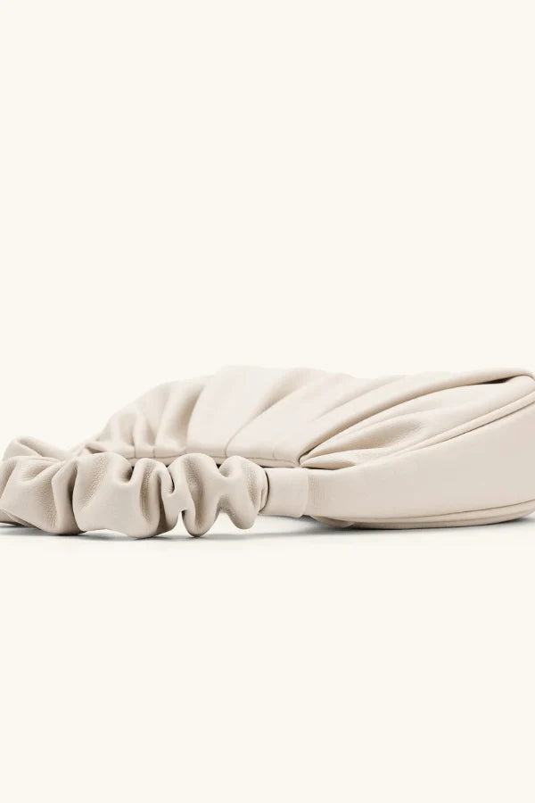 Full Ruched Scrunchie Handle Soft Minimalist Shoulder Wallet Bag