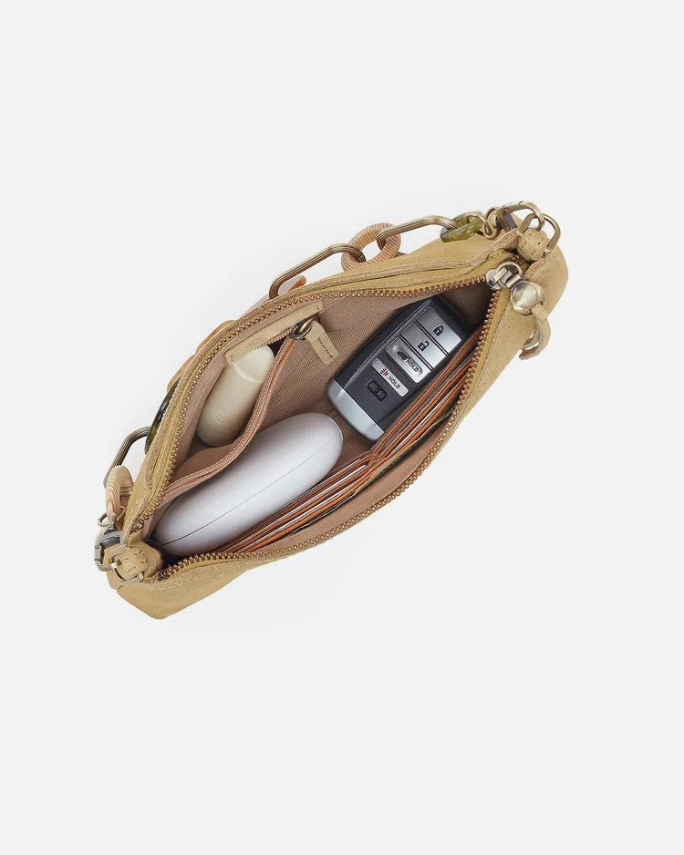 3-in-1 Resin Chain Convertible Zip Crossbody Shoulder Wristlet Bag