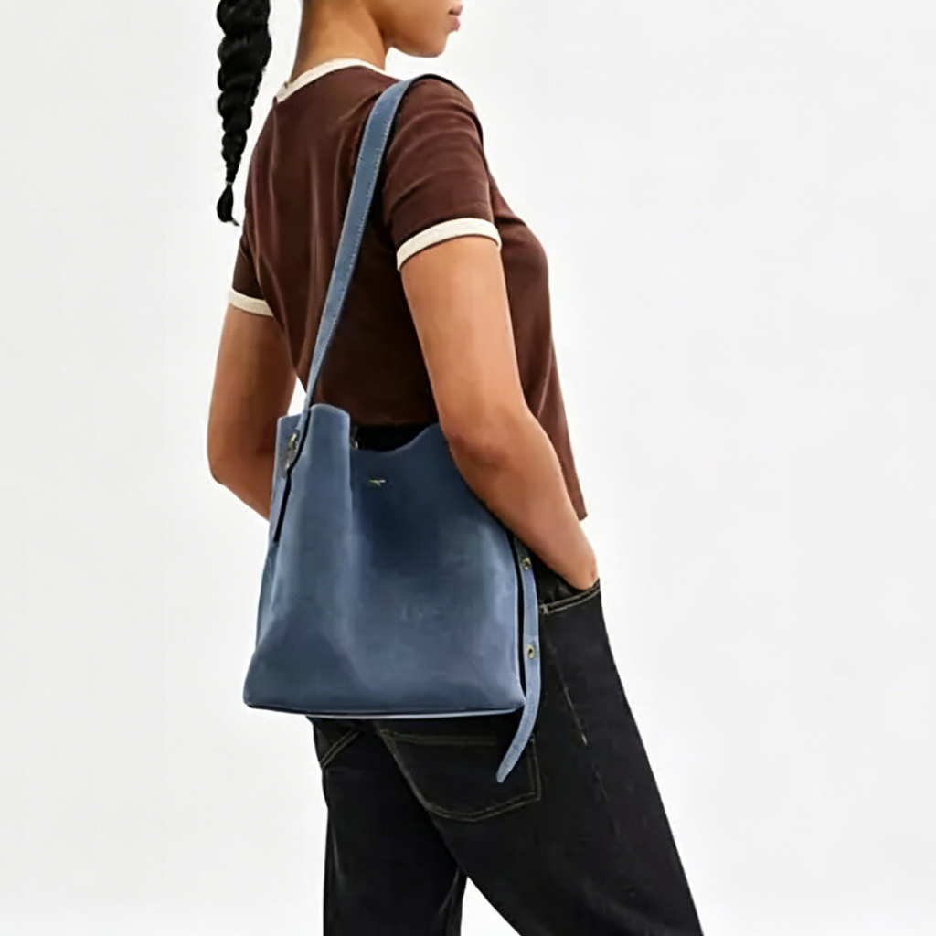 Adjustable Strap Large Capacity Bucket Shoulder Tote Bag