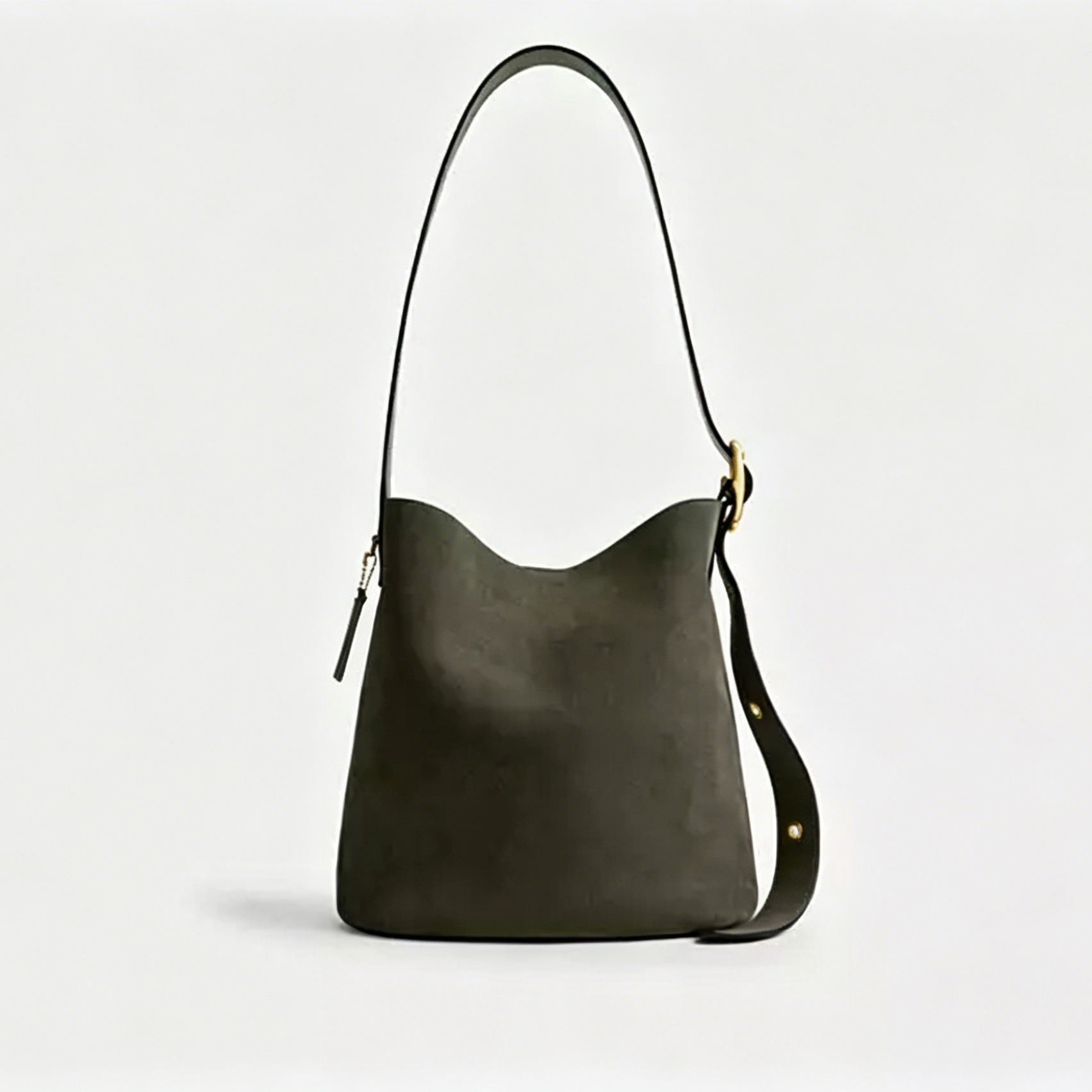 Adjustable Strap Large Capacity Bucket Shoulder Tote Bag