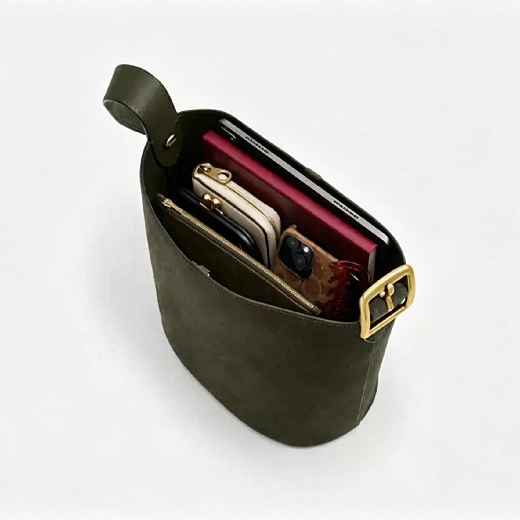 Adjustable Strap Large Capacity Bucket Shoulder Tote Bag